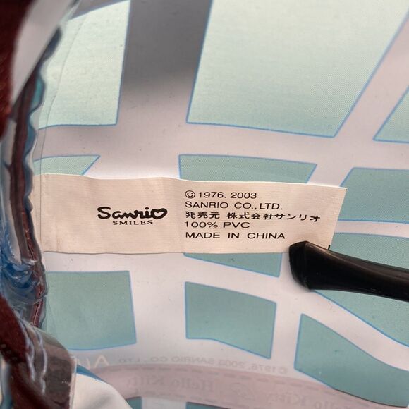 Hello Kitty 2003 by Sanrio Angel Cafe Paris Blue Brown Clear Mini Bag Ra… - Picture 6 of 11